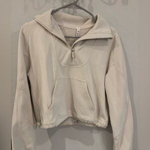 lululemon athletica ribbed Cream Quarter-Zip